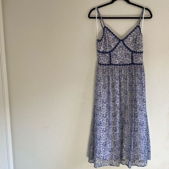 NSR Lace Midi Corset Spaghetti Strap Dress - Picture 9 of 10